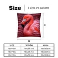 thumbnail image 5 of Flamingo Set of 2 Velvet Throw Pillow Covers with Unique Patterns in 16x16, 18x18, 20x20 Inches for Throw Pillow Inserts for Various Occasions, 5 of 6