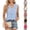 Light Blue, variant on Stichou Women's V Neck Ruffle Sleeveless Business Casual Tank Tops Summer Spring Fashion Blouses Black L
