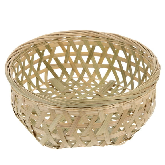 MLINS  Small Wicker Basket Seagrass Bamboo Lightweight Woven Child