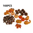 thumbnail image 2 of Decoración de Halloween Decoraciones de Halloween Paquete de decoración de calabazas de Halloween Calabazas falsas Conjunto de hojas de arce rojo Accesorios(Buy 2 Save 10%), 2 of 4