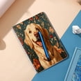 thumbnail image 5 of Spiral Notebook,Double-Wire Spiral College Lined Journal Notebook for Study and Notes,100 Pages,5.71x 8.26 in - The Adorable Allure of a Golden in a Cozy - floral Scene, 5 of 7