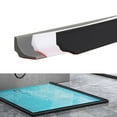 thumbnail image 2 of 78inch Water Barrier for Sink, Silicone Rubber Kitchen Water Splash Guard, Bendable Corner Dam Water Retaining Strip for Countertop,Shower, Bathroom,Frameless Shower Threshold Door Bottom Seal Strip, 2 of 8