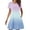 summer dresses for women-Light Blue, variant on Homenesgenics Womens Dresses under $10.00 Women's Summer Gradient Color Double Pocket Short Sleeve Round Neck T-Shirt Dress Blue XXL