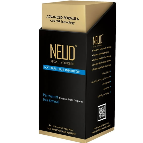 NEUD Natural Hair Inhibitor For Permanent Hair Reduction
