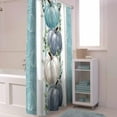 thumbnail image 4 of Fall Thanksgiving Shower Curtains for Bathroom Pumpkin Fabric Shower Curtain with Hooks, Teal White Eucalyptus Leaves Waterproof Polyester Shower Curtain Set, 72"x84" Boho Bathroom Curtains Decoration, 4 of 6