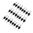thumbnail image 2 of 24 piezas de vertedores de botellas de acero inoxidable con cubierta de plástico negro, diseño cónico, protección contra la oxidación, pico vertedor de licor para bar, 2 of 15