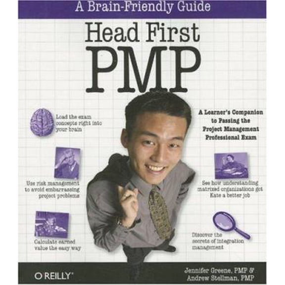 Pre-Owned Head First PMP: A Brain-Friendly Guide to Passing the Project Management Professional Exam (Paperback) 0596102348 9780596102340