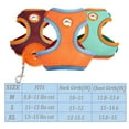 thumbnail image 3 of Feelers Pet Cat Dog Harness and Leash for Walking, Soft Adjustable Vest Harnesses, M, Blue, 3 of 7