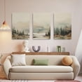 thumbnail image 5 of Mountain Lake Split Wall Print Set of 3 Watercolor Mountains Wall Art Nature Art Prints Modern Minimal Wall Art Pine Forest Wall Art for Living Room Wall Decor Forest Wall Decor Artwork 12"X16", 5 of 5