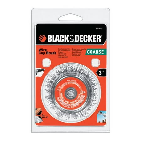BLACK+DECKER 70-609 3in Coarse Wire Cup Brush