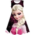 thumbnail image 1 of Vestido de Elsa de Frozen para niñas, vestido de princesa Elsa de dibujos animados, disfraz para niños de 1 a 10 años, vestido de fiesta de cumpleaños, ropa de princesa Elsa para niños 8T Gao Jinjia LED, 1 of 2
