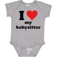 thumbnail image 3 of Inktastic I Heart My Babysitter Boys or Girls Baby Bodysuit, 3 of 5