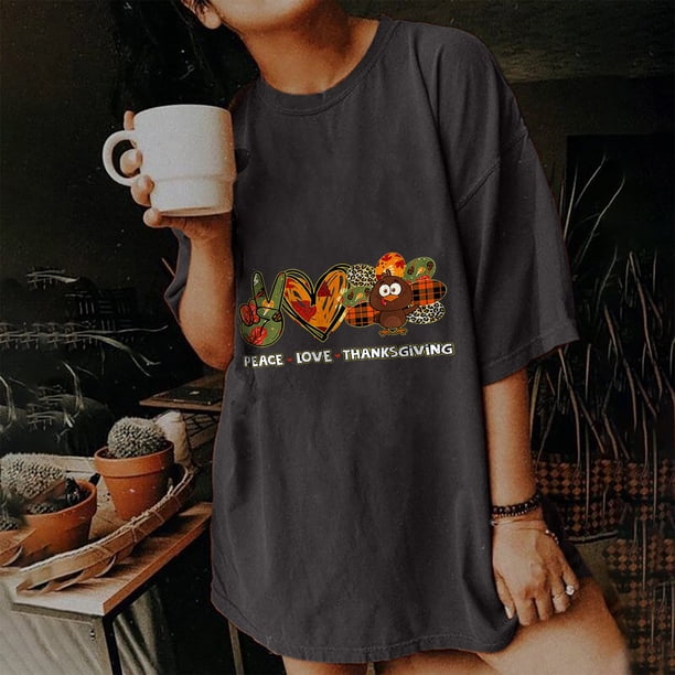 Pntutb Blusa de manga corta con cuello redondo y mangas caídas vintage para mujer Pntutb Pntutb-4333