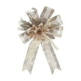 thumbnail image 1 of Fabric Bow Christmas Pendant, Sequin Multi-Layer Christmas Tree Ornament, Holiday Scene Layout Decor for Home Party, 1 of 6