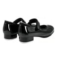 thumbnail image 3 of Kids Tap Dance Shoes PU Leather Mary Jane for Toddler Little Big Beginner Dance Practice & Stage Performance(12,Black), 3 of 4