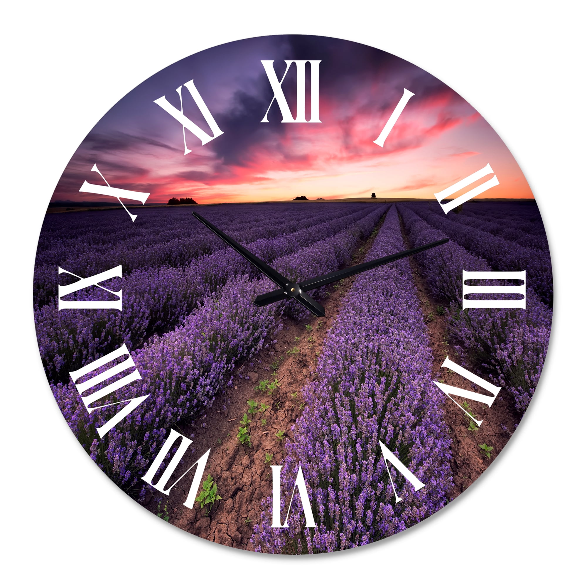 Designart 1 in Quartz Farmhouse Wall Clock