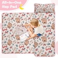 thumbnail image 4 of Pink and Blue Baseball Items Pattern Toddler Nap Mats for Kids Preschool,Sleeping Mat Bag or Kids,Toddler Sleeping Bag,Toddler Nap Mat or Daycare, 4 of 6