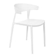 thumbnail image 3 of Set 4 Sillas Comedor EKE LIFE HOME Plástico Apilables Interior Exterior Blanco, 3 of 9