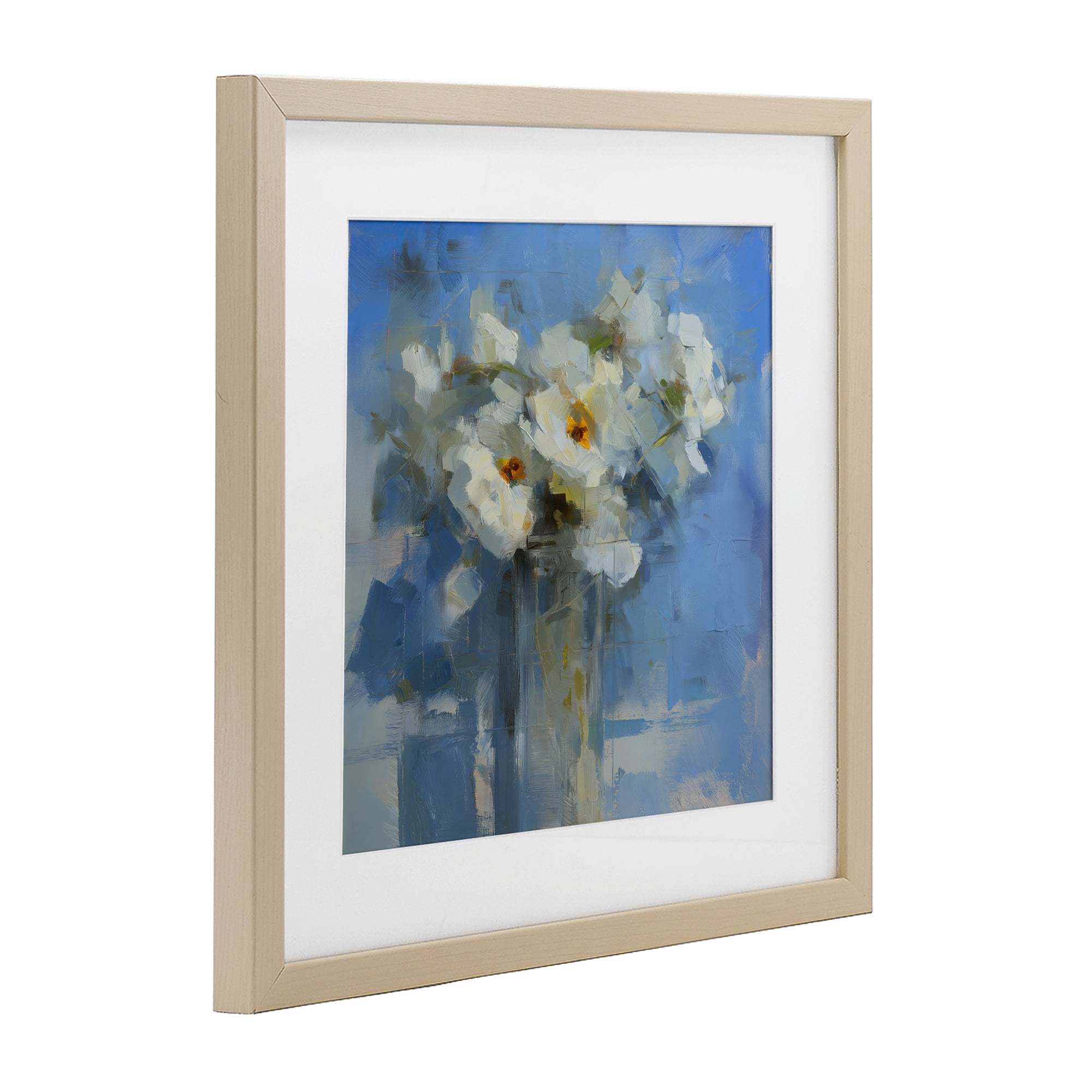 Stupell Industries Petals Remembered Abstract Birch Framed Print Under Glass, design by Svetlana Aleynikova