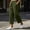 Army Green women's capri pants elastic waist a1, variant on Usloyux Women's Straight Leg Capri Pants Elastic Waist with Pockets Casual Loose Fit Trousers for Summer Beach Party Bottoms, White M