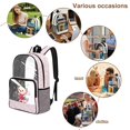 thumbnail image 4 of Xoenoiee Axolotl Music Note Print Kids Clear Backpack for Girls See Through Preschool Kindergarten Elementary School Backpack Transparent Bookbag Schoolbag Daypack with Adjustable Padded Straps, 4 of 7