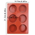 thumbnail image 6 of YOFOKO Silicone Egg Molds for Breakfast Sandwiches, 2.3 inch Non-Stick Large Disc Round Silicone Molds for Hamburger Bun, Corn Bread, Pie, 6 of 6