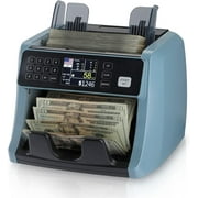 MUNBYN IMC05 Money Counter, UV/IR/MG/DD Detection, Add with Batch Mode Cash Bills Counting Machine, Vertical Design Prevent Fly Bills, 1200 Bills/Min Speed