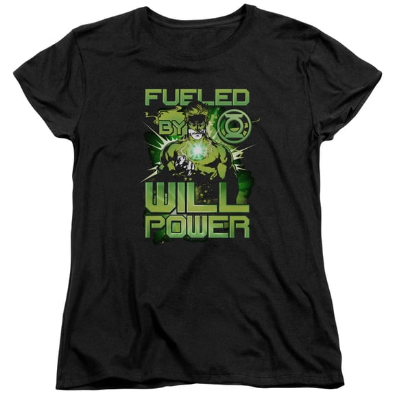 Green Lantern Fueled Womens Short Sleeve Shirt