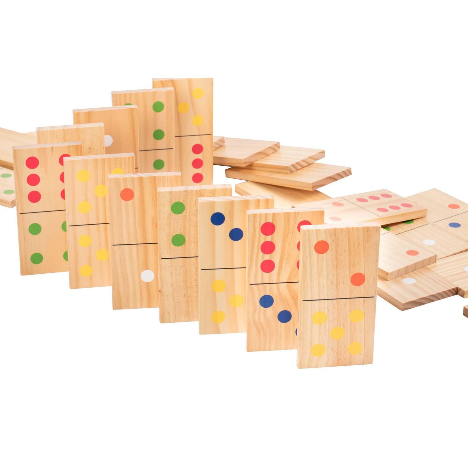 Ens. dominos en bois de pin 28 pcs pelouse Triumph