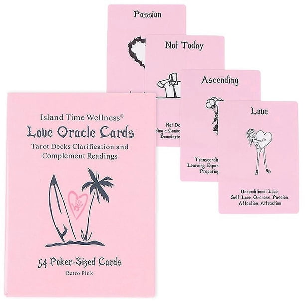 Pink Wellness Love Oracle Card Tarot Prophecy Divination Family Party Board Game