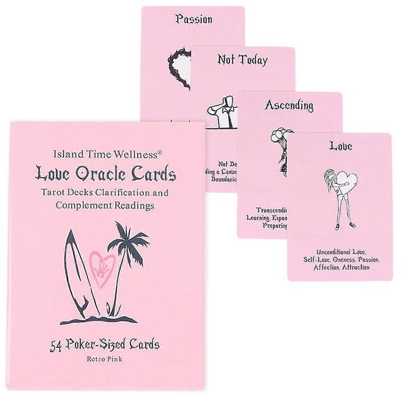 Pink Wellness Love Oracle Card Tarot Prophecy Divination Family Party Board Game