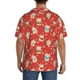 thumbnail image 3 of Sikiie Japanese Maneki Cats Men's Wrinkle Free Untucked Cuban Shirt Business Casual Button Down Shirts Short Sleeve ShirtX-Large, 3 of 5
