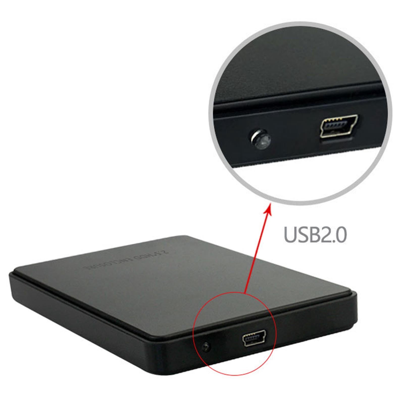 Xaweyi 2.5" External 1TB Ultra Slim Hard Disk Drive Box &USB 2.0 Transfe HDD Portable Box