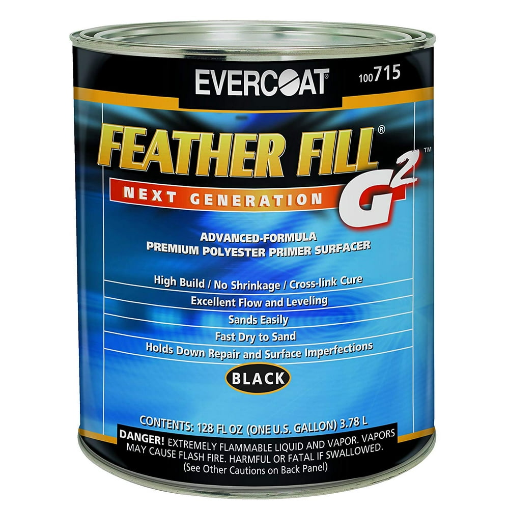 Evercoat 715 Feather Fill G2 Black Polyester Primer Surfacer 1 gallon