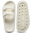 thumbnail image 6 of HARVEST LAND Women Slides Sandals Adjustable Double Buckles Cloud Sandals for Women Summer Beach, 6 of 10
