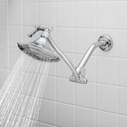 Glacier Bay 0.8 Straight Adjustable Shower Arm in Chrome, Grey