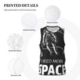 thumbnail image 6 of Easygdp I Need More Space Men's Mesh Basketball Jersey Quick Drying Sleeveless Shirts Fitted Muscle Tank Tops Sport Round Neck T-Shirt - Small, 6 of 9