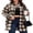 Multicolor YDL6, variant on Womens Plus Size Flannel Shirts Long Sleeve Plaid Shackets Button Down Business Casual Blouse Tops