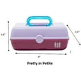 thumbnail image 2 of Caboodles Makeup Case Pretty in Petite, Medium Organizer with Mirror - 9 x 5.5 x 3.8 inches, 2 of 5