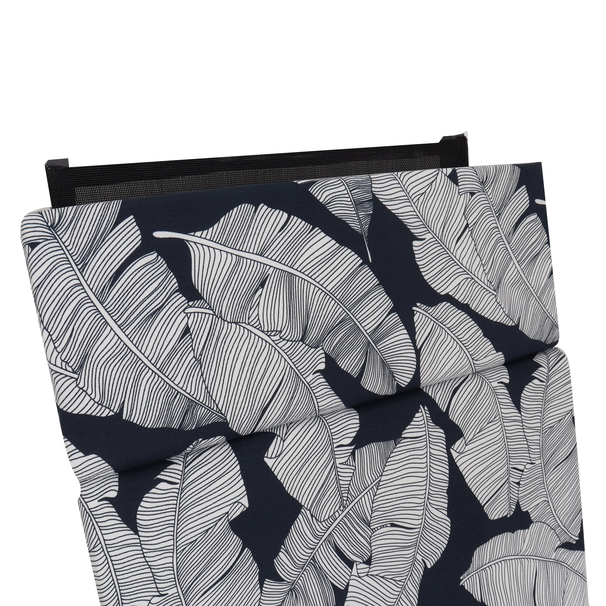 Perfect Garden Outdoor Patio Chaise Lounge Chair Cushions Replacement Furniture Seat Cushions Chair Pads,Navy Blue Leaf