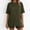 Army Green, variant on FengLS Casual Sets for Women Comfortable Solid Color Daily Lounge Outfits Sets Loose Short Sleeves Tops & Short Pants 2 Piece Sets