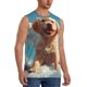 thumbnail image 2 of Fotbe Cute Angel Winged Dog Men's Camiseta sin Mangas Estampada para Hombres, Playera Casual para Gimnasio, Entrenamiento, Playa-X-Large, 2 of 7