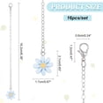 thumbnail image 2 of 16 Pcs 8 Styles Water Bottle Charm Daisy Flower Handle Charm for Tumbler/Water Bottle Charms Alloy Enamel Cup Charms with Lobster Claw Clasps and Cable Chains for Tumbler Cup Accessories DIY, 2 of 6