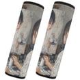 thumbnail image 2 of WOBOGO The Lass Who Paints Seat Belt Cover 2 Piece Soft Comfort Driving Shoulder Pad Suitable for All Cars and Backpacks, 2 of 8