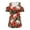 Elephant Hibiscus Floral, variant on Hunting Camo Flame Print Womens Cold Shoulder T-Shirt Short Sleeve Tshirts V Neck Summer Tee Tops Sexy Casual for Travel Dating Soft Lightweight XL