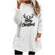 thumbnail image 2 of Puntoco Blusa de manga larga cálida con cuello redondo y estampado suelto de invierno para mujer Puntoco Puntoco-2768, 2 of 4