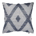 thumbnail image 2 of Ox Bay Petra 20" x 20" Navy/White Diamond Reversible Indoor/Outdoor Adult Decorative Throw Pillow Cover, 2 of 7