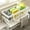 White, variant on Swiftyle 1 Pcs Kitchen Slanted Shelving Unit Sink Dishcloth Draining Rack Metal Faucet Storage Organizer