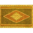 thumbnail image 1 of Ahgly Company Indoor Rectangle Abstract Yellow Contemporary Area Rugs, 8' x 10', 1 of 4
