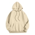 thumbnail image 4 of Women Girls Graphic Oversized Hoodies Print Sweatshirts Ocean Themed Graphic Pullover Preppy Hoodies (A1-Beige L), 4 of 6